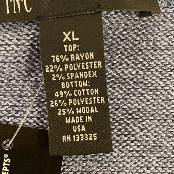 ❤️Last Chance I.N.C. International Concepts could shoulder blue top size XL - Picture 6 of 8